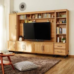 【受注生産】天然木オーク材の壁面テレビ台の商品写真