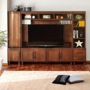 【受注生産】天然木ウォルナット材の壁面テレビ台の商品写真