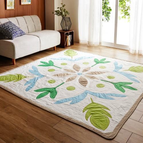 ハワイアンキルト風マルチカバーの商品写真