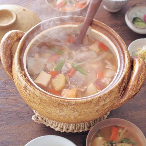 伊賀焼 味噌汁鍋<19/23cm>2-3、3-4人用の商品写真