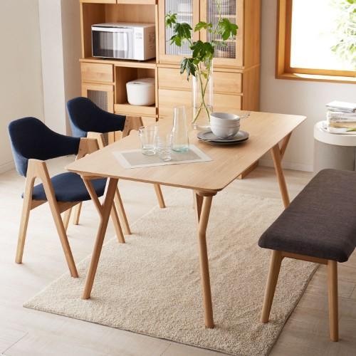 ナラ材のダイニングテーブル<2人用/4人用>の商品写真