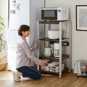 家電をまとめて収納!レンジラック(ロータイプ)