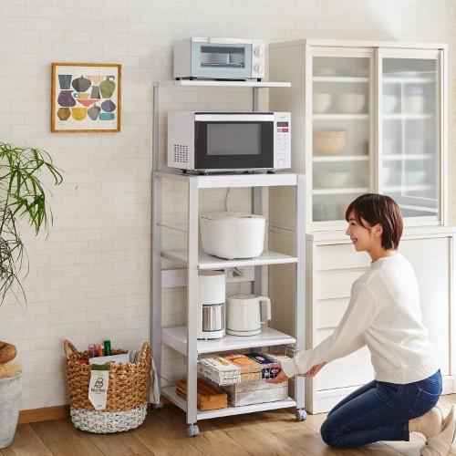 家電をまとめて収納!レンジラック(ハイタイプ)の商品写真