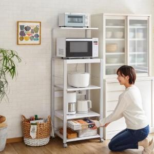 家電をまとめて収納!レンジラック(ハイタイプ)