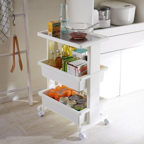 ステンレス天板のキッチンワゴンの商品写真