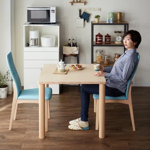 造りにこだわった北欧調ダイニングテーブル3点セット<2人用>の商品写真