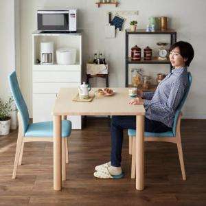 造りにこだわった北欧調ダイニングテーブル3点セット<2人用>の商品写真