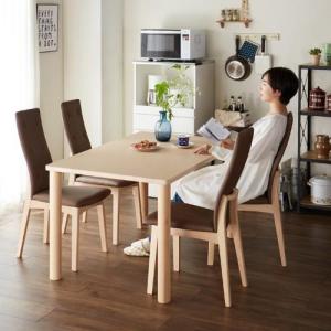 造りにこだわった北欧調ダイニングテーブル5点セット<4人用>の商品写真
