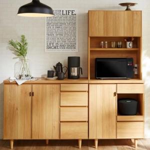 [日本製]リビング・ダイニングに合わせやすいキッチンボード