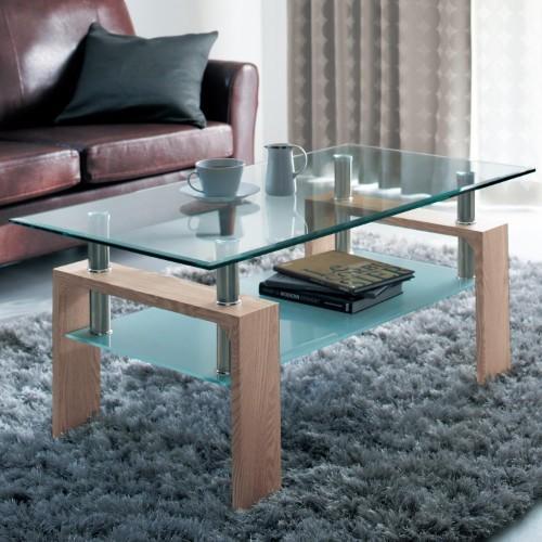 ガラスリビングローテーブルの商品写真