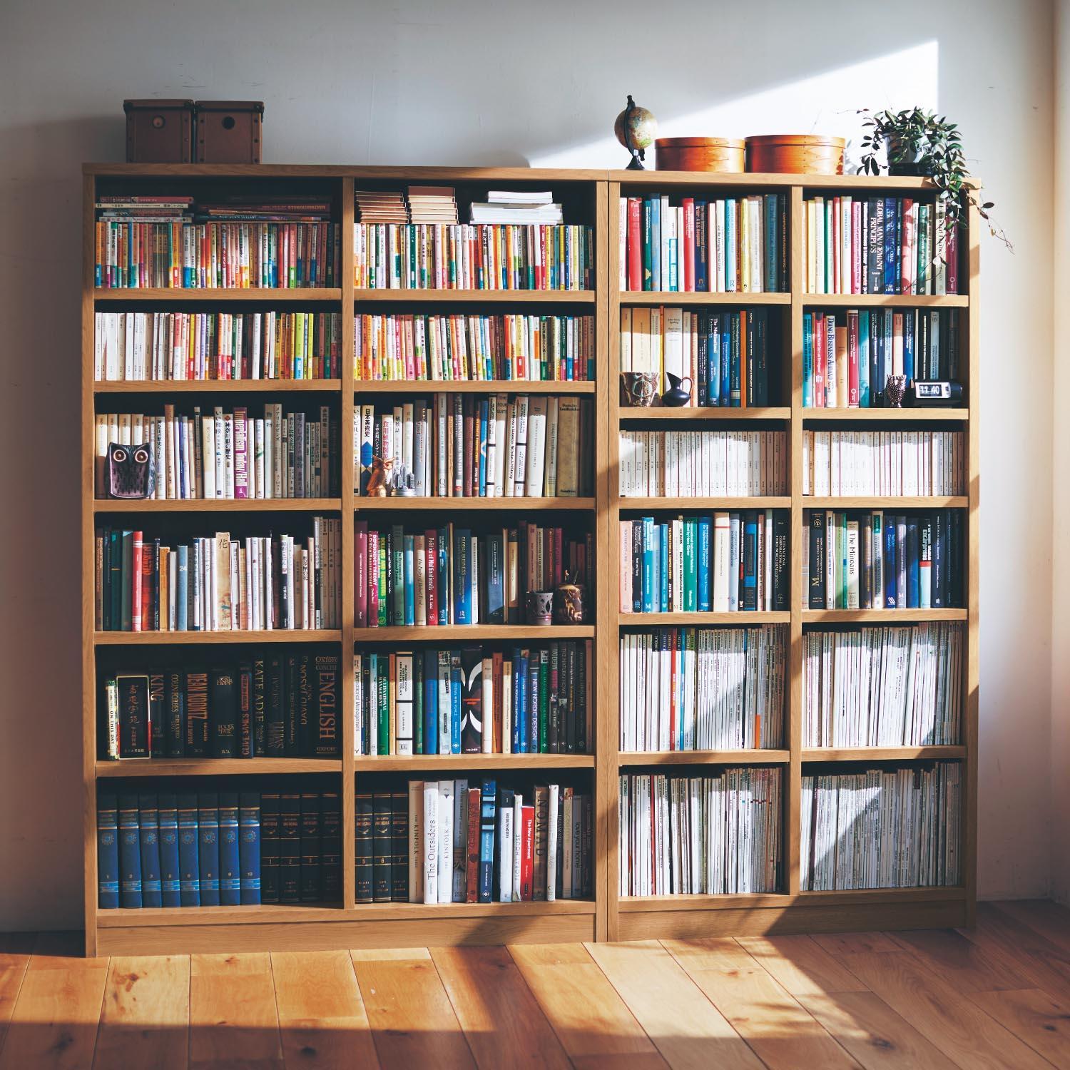 収納量にこだわった頑丈本棚・オープンラック<幅90/幅120cm>[日本製]の商品写真