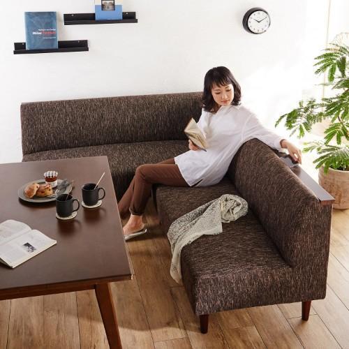 木フレームアクセントのダイニングソファーセットの商品写真