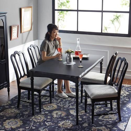 シャビーアンティーク調ダイニング5点セットの商品写真