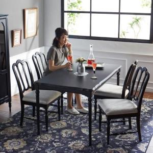 シャビーアンティーク調ダイニング5点セットの商品写真