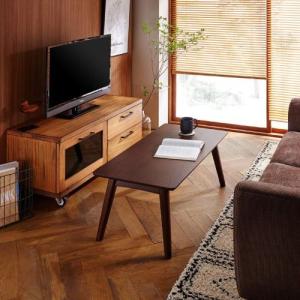 狭い部屋にも置きやすい折りたたみリビングローテーブルの商品写真