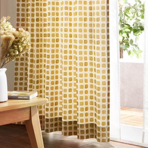 麻混のカーテン「デュー」の商品写真