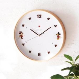 ナチュラルデザインの木枠掛け時計(選べるキャラクター)の商品写真