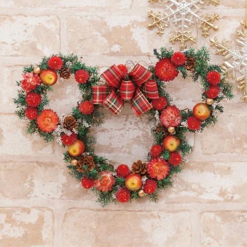 ドライフラワークリスマスリース モチーフの商品写真