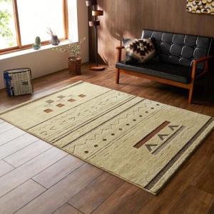 アース防ダニ(R)・防カビ・抗菌加工のエスニック調ラグ(トーレス)の商品写真