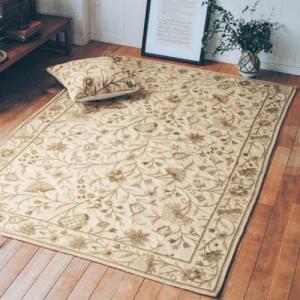 インド・カシミールのチェーンステッチラグの商品写真