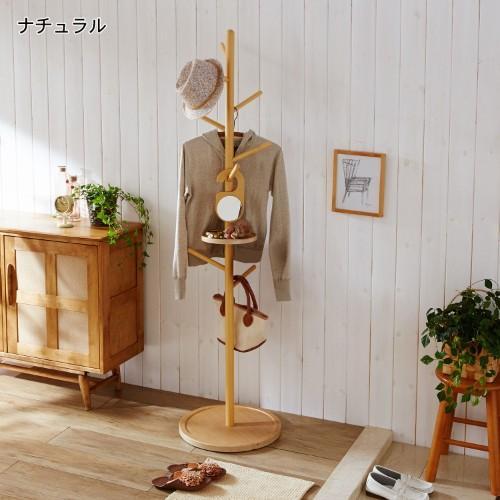 鏡付きポールハンガーの商品写真