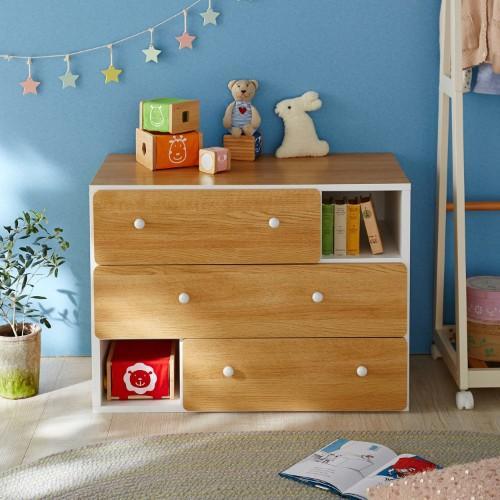 木目柄がきれいなオープンチェストの商品写真