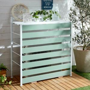 カルフォルニアデザインのエアコン室外機カバーの商品写真