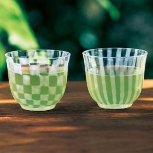 大正浪漫 硝子の冷茶グラス2個セットの商品写真