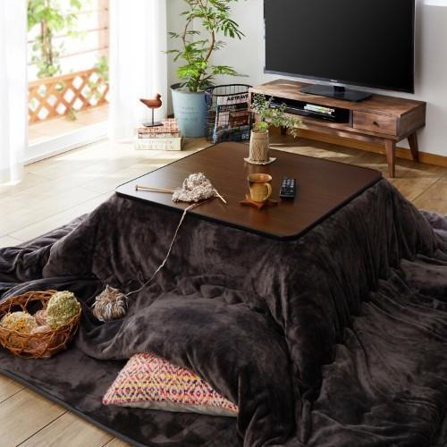 工具不要で組立簡単!リバーシブル天板の軽量正方形こたつの商品写真