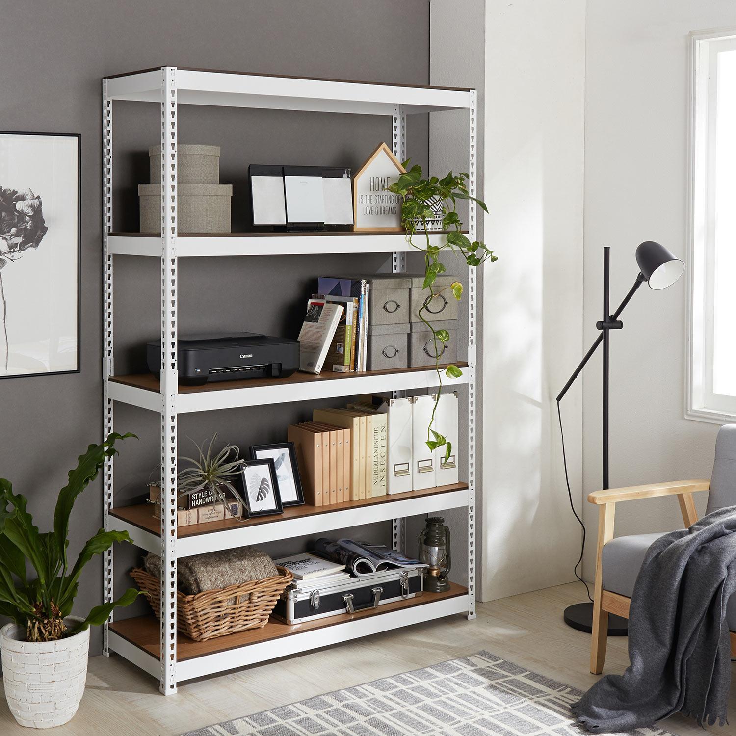 頑丈棚板のスチールラック(ワイド)の商品写真