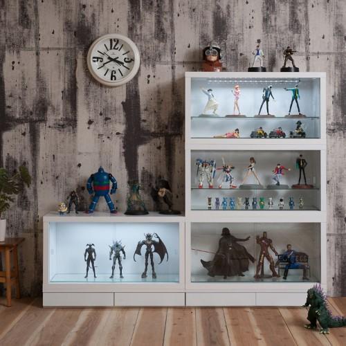 スタッキングして使えるコレクションケースの商品写真