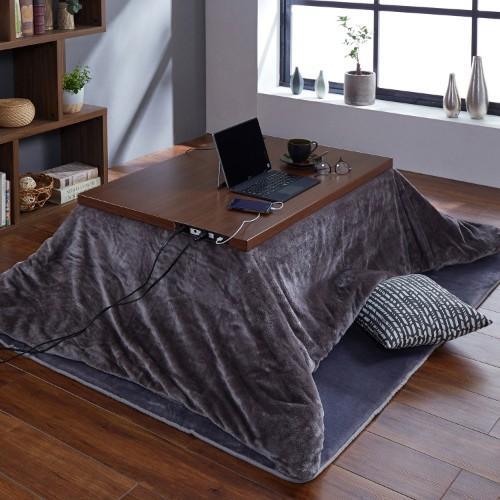 作業がしやすい!コンセント&USBポート付きこたつテーブルの商品写真