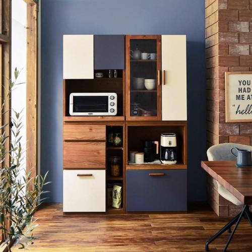 [日本製]タイプを選べる北欧調コンパクトキッチン収納の商品写真