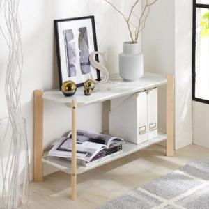 大理石調デザインのオープンラックの商品写真