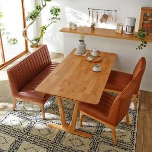 レトロ調ダイニングソファー<1人掛け/2人掛け>の商品写真