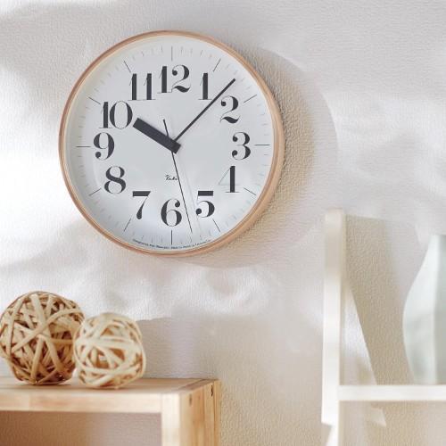 子供にも見やすい分目盛入りの掛け時計(電波時計)「RIKI CLOCK RC」の商品写真