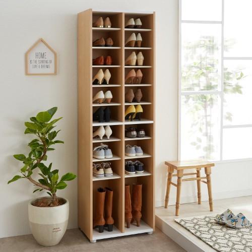 棚板が洗える!シンプルシューズボックスの商品写真