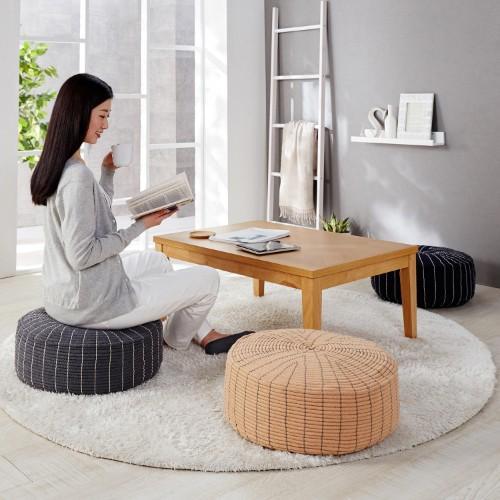 北欧調ビーズ入りあぐらクッションの商品写真