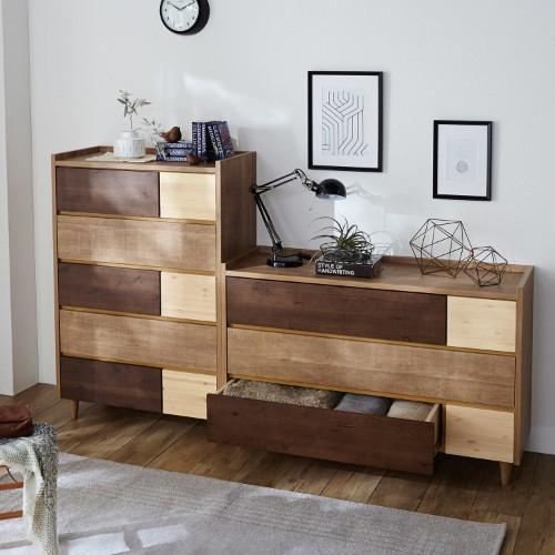 【安心の日本製】節ありパインの衣類チェストの商品写真