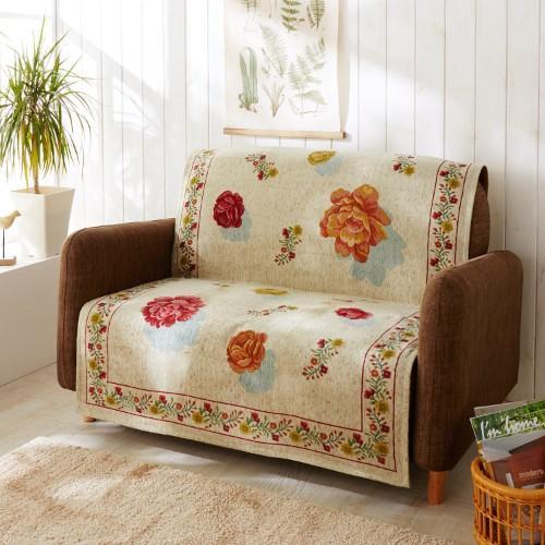 イタリア製の繊細なジャカード織マルチカバー・ソファーカバーの商品写真