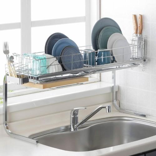シンク上よくばり水切りラック[日本製]<1段/2段>の商品写真