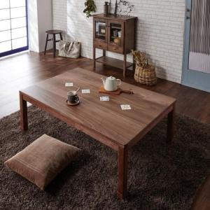 珪藻土タイルがはめ込まれた継脚こたつテーブルの商品写真