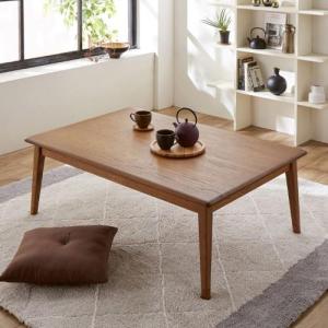 オーク材の継脚リビングこたつテーブルの商品写真