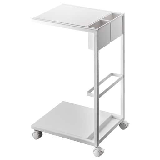 サイドテーブルワゴン タワー■カラー：ホワイト ブラックの商品写真