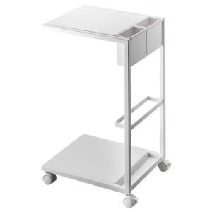 サイドテーブルワゴン タワー■カラー：ホワイト ブラックの商品写真