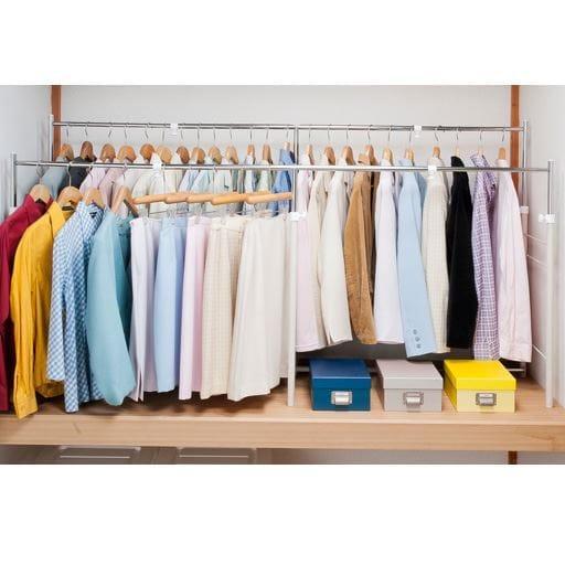 押入伸縮ダブルハンガーの商品写真