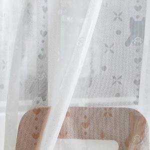 ゆるキャラくまモン柄ジャカードレースカーテンの商品写真