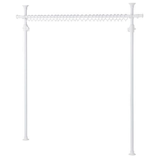 簡単つっぱりカーテンポール■カラー：ホワイトの商品写真