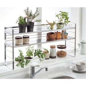 燕三条 ステンレス棚の出窓シェルフ■サイズ：幅38cm,幅58cm,幅74cm,幅88cmの商品写真