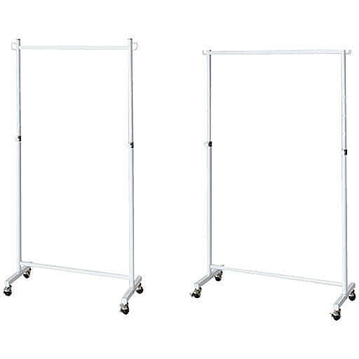 斜め掛け省スペースハンガー■カラー：ホワイト ■サイズ：A(幅71),B(幅91)の商品写真